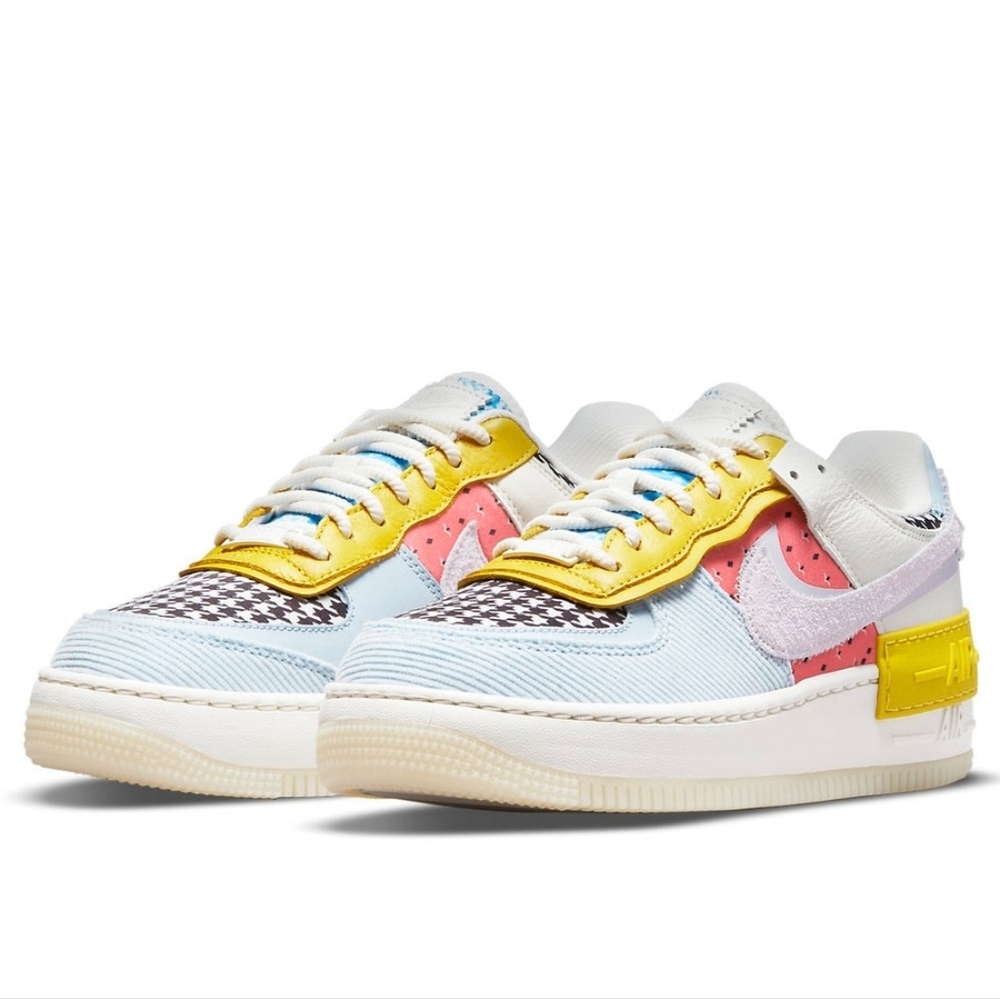 NIKE Women's Air Force 1 Shadow Patchwork Sneakers DM8076-100 6.5